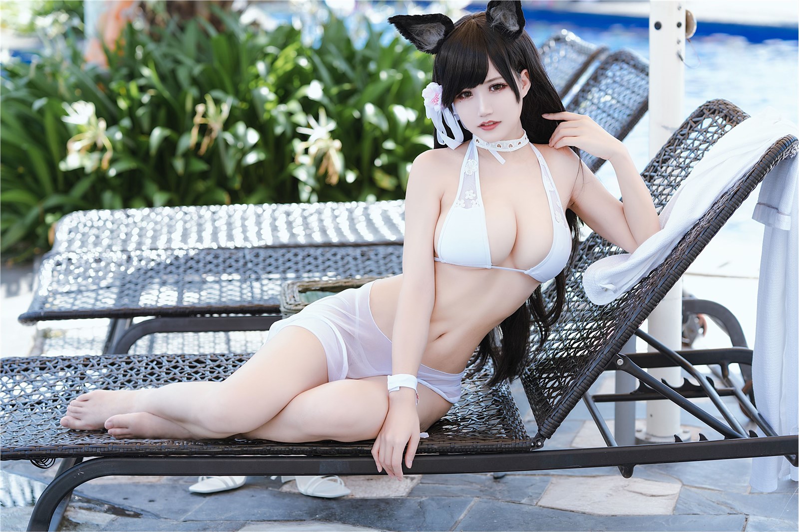 Ogura Chiyo w - July Captain Atago Swimsuit(20)